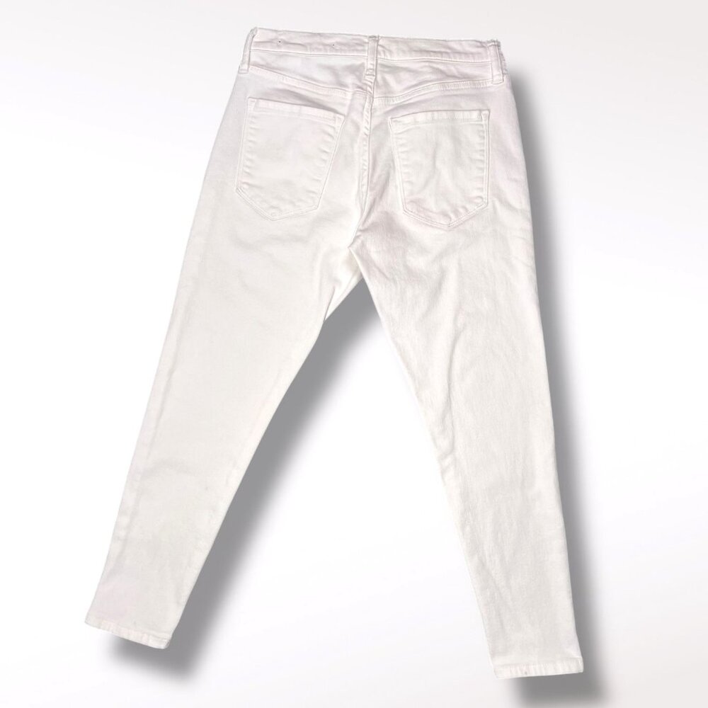 Banana Republic White Skinny Jeans Mid Rise Petite 28 - Picture 7 of 9